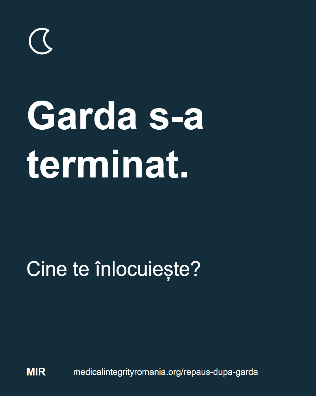 Garda s-a terminat. Cine te înlocuiește? medicalintegrityromania.org/repaus-dupa-garda